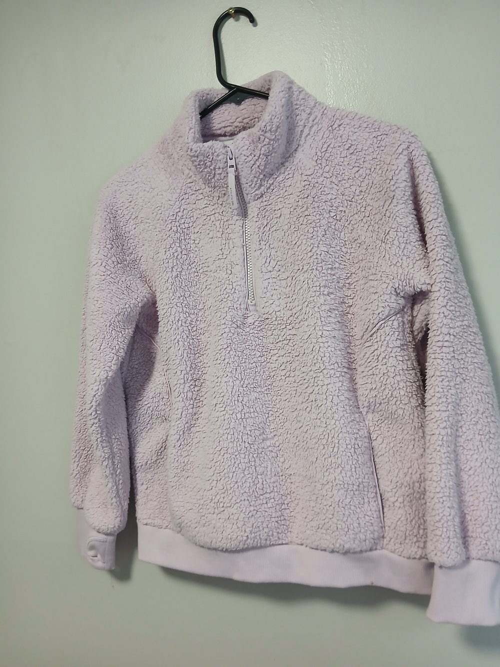 Athleta Girl Plush Sherpa Zip-Up Jacket - Light Lilac